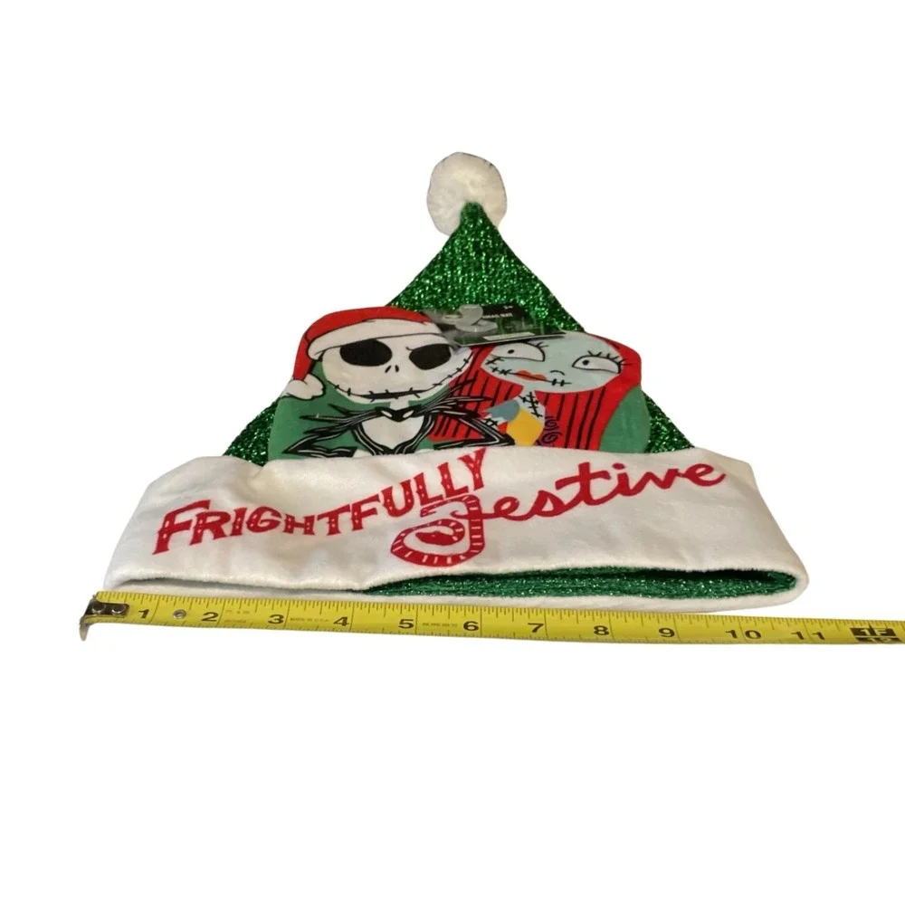 Disney Nightmare Before Christmas Jack &‎ Sally Frightfully Festive Xmas Hat